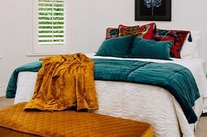 Create hotel luxury at home 4 Sealy Bed made up for hotel luxury at home