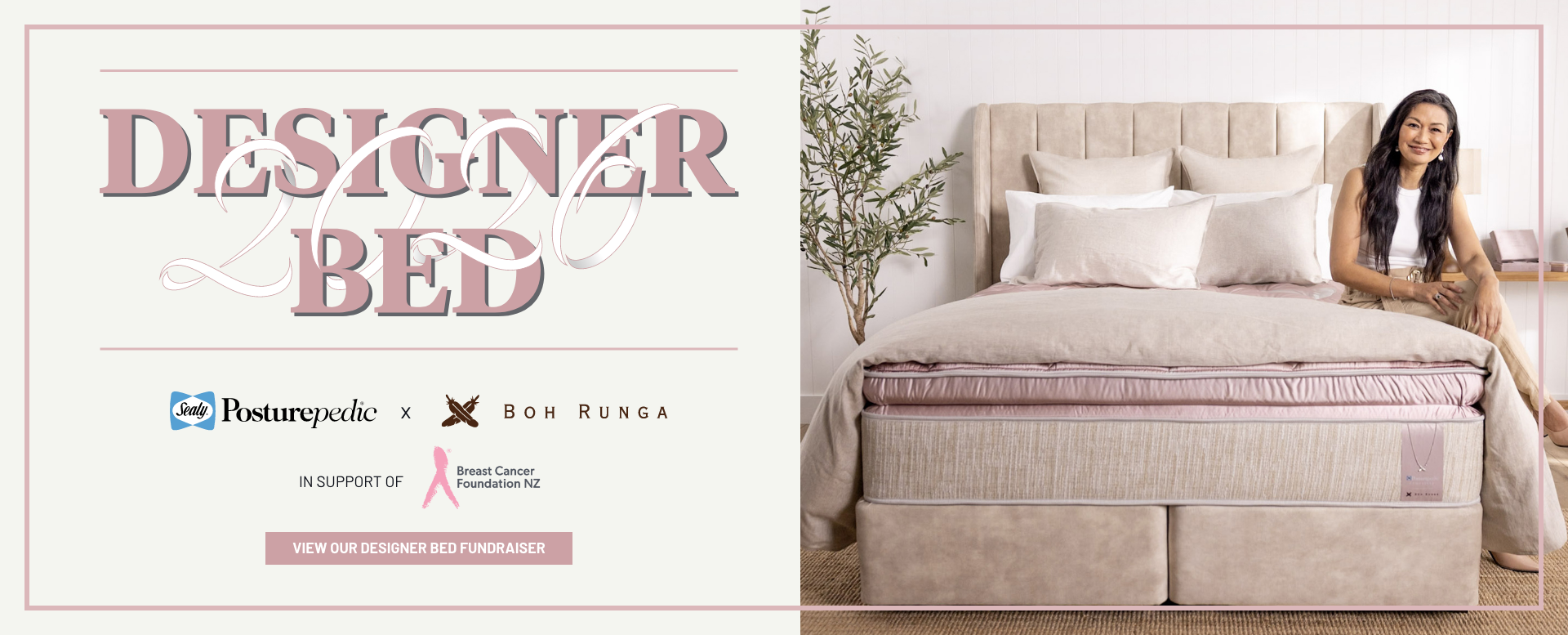 Home 1 Designer Bed 2026 - Sealy x Boh Runga
